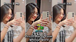 Preset Am Dj Poem Whitout word