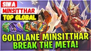 Goldlane Minsitthar Break The Meta! [ Top Rank Global ] SIWA - Mobile Legends Emblem And Build
