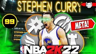 THE BEST POINT GUARD BUILD IN NBA 2K22 CURRENT GEN - STEPHEN CURRY BUILD 2K22