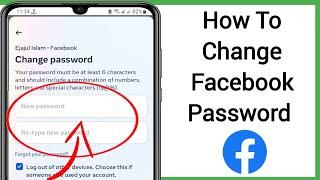 How To Change Password on Facebook 2024 | Change Facebook Password