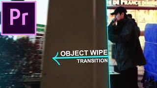 How to create a Linear OBJECT WIPE transition video effect in Adobe Premiere Pro