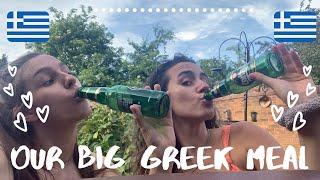 OUR BIG GREEK MEAL | YUMMY | Mil & Char