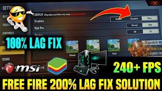 How To Fix Free Fire Lag Issue In Bluestacks || Solve Free Fire Lagging Issue In Laptop And PC