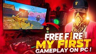 My First Gameplay On Pc Playing Free Fire First Time On My New Gaming Pc Garena Free Fire India