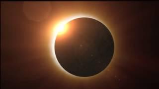 Total solar eclipse animation