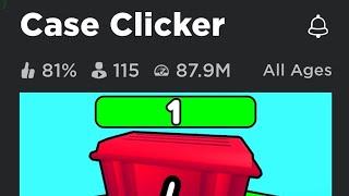 case clicker on Roblox | i love this game