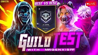 GUILD TEST + 4 v 4 WITH SUBSCRIBERS GX EMPIRE  #nonstopgaming #freefirelive