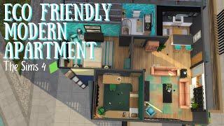 Eco Friendly Modern Apartment | The Sims 4 Speed Build |