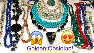  Gold Obsidian! Labradorite! & More!  4Lbs Jewelry Unboxing & Sale! #jewelryunboxing