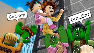 ROBLOX Brookhaven RP - FUNNY MOMENTS: Peter rescues his sister escaped zombies