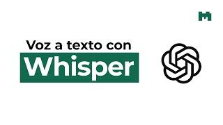 Usando Whisper, la IA gratuita y libre de OpenAI para transcribir audio
