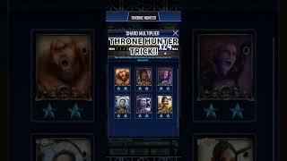 THRONE HUNTER TRICK FOR MORE PUZZLE PIECES!! WWE Supercard #wwe #wwesupercard