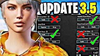 Update 3.5 PUBG-BGMI Best Settings & Sensitivity To Improve Aim & Headshots | Layout + Codes