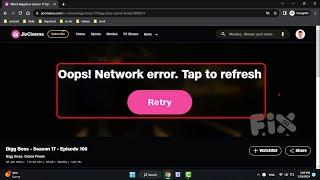 How to Fix Oops! Network error. Tap to refresh | JioCinema Error