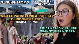 WISATA PALING EPIK & POPULAR DI INDONESIA‼️GUNUNG BROMO,KAWAH IJEN & TUMPAK SEWU WATERFALL