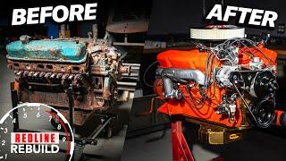 Restoration Time-Lapse: MOPAR 440 V-8 Engine & Vintage Ford Race Car | Redline Rebuild