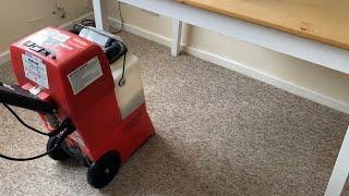 How to clean a carpet using a hired Rug Doctor machine