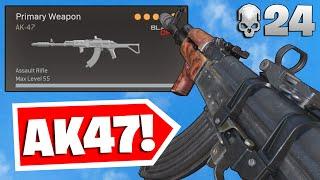 the COLD WAR "AK-47" in WARZONE is OVERPOWERED! BEST AK-47 CLASS SETUP! 24 KILLS! (COLD WAR WARZONE)