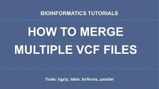A bioinformatics tutorial on how to merge multiple vcfs using bcftools