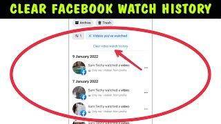 How to Delete Videos you've Watched on Facebook 2024 || Delete facebook watch history