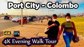 [4K] Port City Colombo Evening Walk 60FPS  Travel Sri Lanka  Colombo Sri Lanka Walking Tour