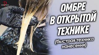 DEMETRIUS | Окрашивание ОМБРЕ в открытой технике | Быстрая техника нанесения без потери качества