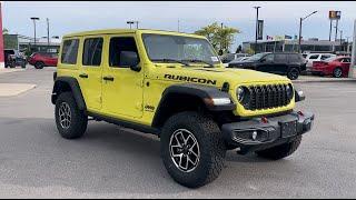 2024 Jeep WRANGLER 4-Door RUBICON 1-touch Skyroof available now at Vaughan Chrysler - stock 240228