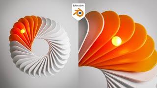 Make A Modern Abstract Loop w/ Proximity in Blender (Tutorial)