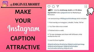 How to Add Line Breaks(Spaces) to Instagram Caption | DIGIVEL MOHIT