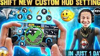How To Set Hand On New Custom Hud In Just 1 Day Only| How To Set Hand On New Custom Hud | Ff