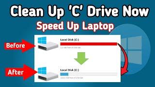 How To Delete Temp Files in laptop and Pc II Clean "C' Drive II Make Your Laptop Fast.