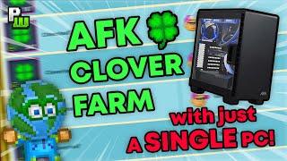 EASY AFK FARM CLOVERS with just A SINGLE PC! | Pixel Worlds