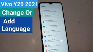 How to change Language Vivo Y20 2021