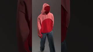 Hoodie transformation. #stylist3ddesigner #fashion #style3D  #clo3d  #animation