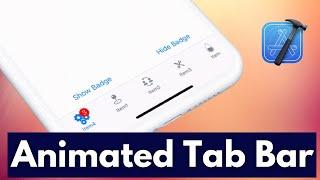 Animated Tab Bar in App (Swift 5, Xcode 12, 2022) - iOS Development