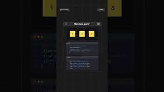 Flexbox Explained in 1 Minute!  Learn Responsive Layouts Fast with CSS #css #coding #shorts #tips