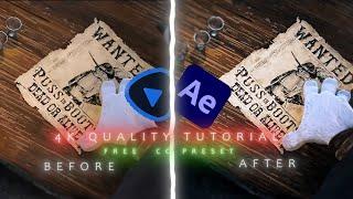 HOW TO MAKE High Quality Edits Using AFTER EFFECTS & TOPAZ (Free CC Preset) | High Qualiy TUTORIAL