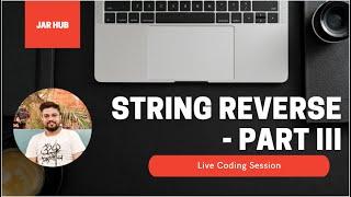 String Reverse Code where words are In Place