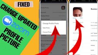 How to change profile picture in new updated Zoom cloud meeting app 2021