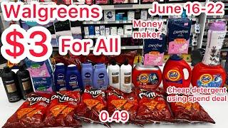 Walgreens Couponing June 16-22|| Cheap Detergent, Money maker Carefree & 0.49 Doritos|| $3 for all