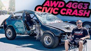1300HP 4G63 AWD Civic WRECKS Racing Frustrate EG Honda (The Full Docu-Story)