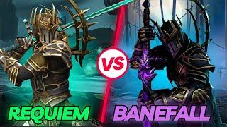 *Real Truth* Which KOTL Epic Weapon is BETTER ?  REQUIEM VS BANEFALL || Shadow Fight 4 Arena