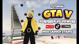 TUTORIAL GTA 5 LIVE TIKTOK MAP LADDER STAIRS (TANGGA KE LANGIT)