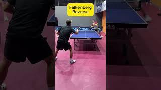 Regular and reverse Falkenberg drills in table tennis.