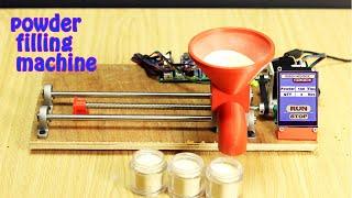 Auger Powder Filling machine ,Arduino project | Experiment UAE |