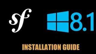 Symfony installation on Windows 8.1