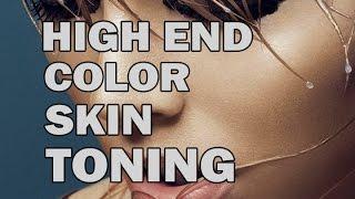 High end beauty retouch walk through- color toning HD