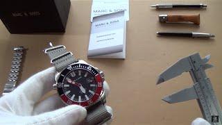 Marc & Sons 300m Professional Automatic Diver Watch Review - Reference MSD-032