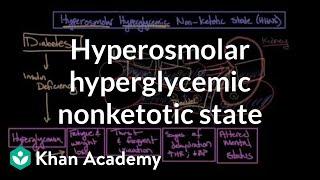 Acute complications of diabetes - Hyperosmolar hyperglycemic nonketotic state | Khan Academy