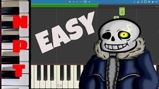 Megalovania  EASY Piano Tutorial - Undertale